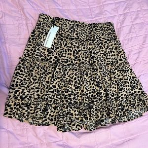 Leopard skirt